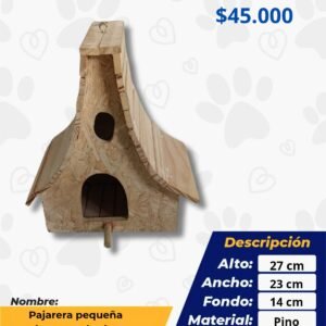 PAJARERA PEQUEÑA BASE CUADRADA