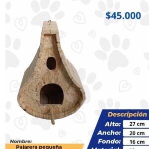 PAJARERA PEQUEÑA BASE OVALADA