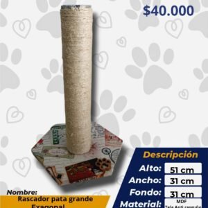 RASCADOR PATA GRANDE EXAGONAL